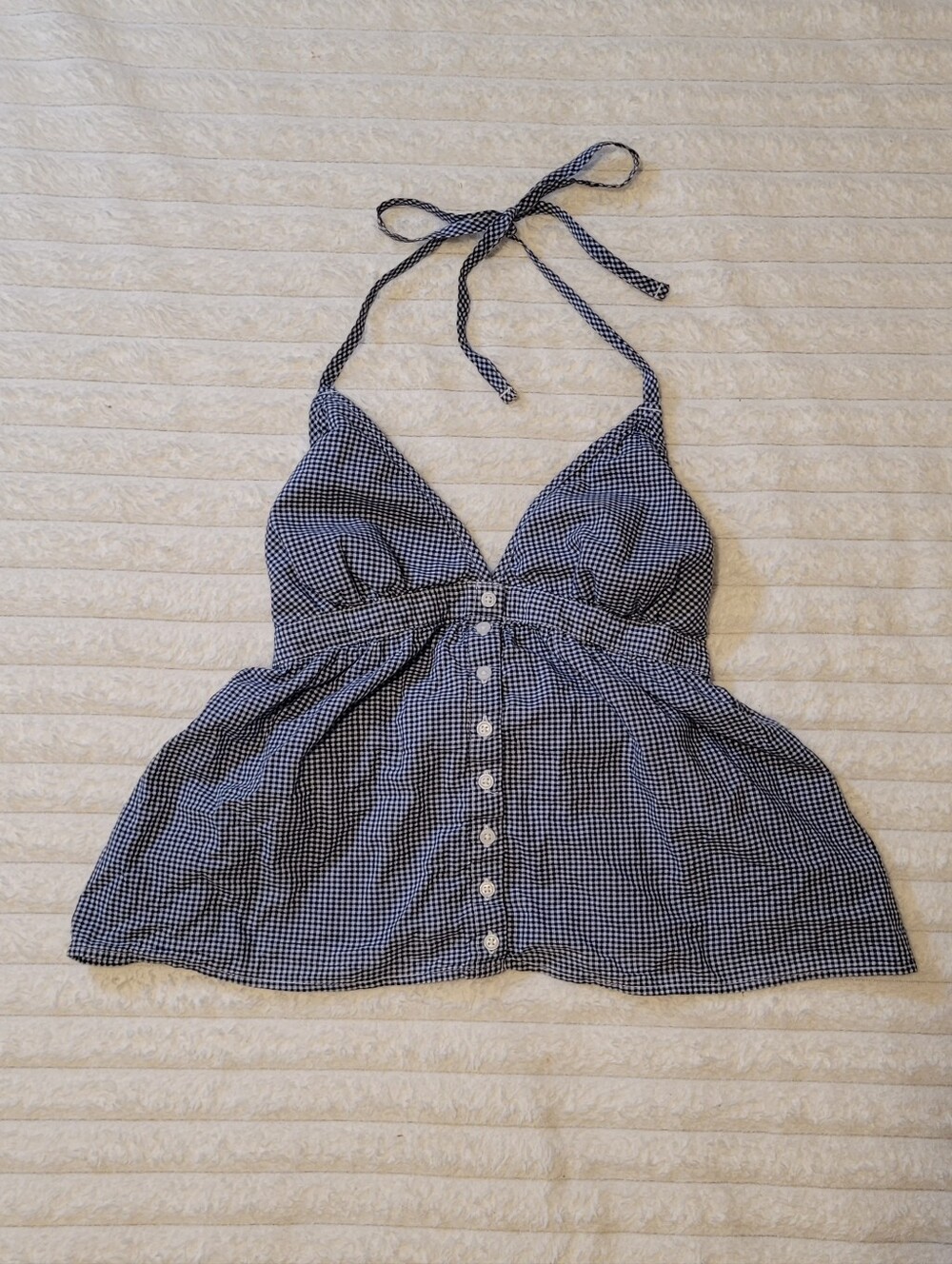 Hollister button down halter top